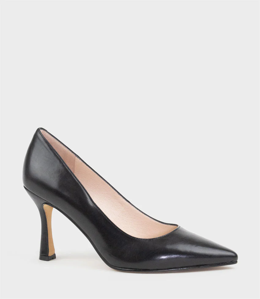 AMARA85 Pump with Louis Heel in Black - Image 3