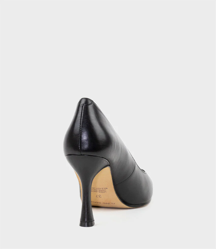 AMARA85 Pump with Louis Heel in Black - Image 4