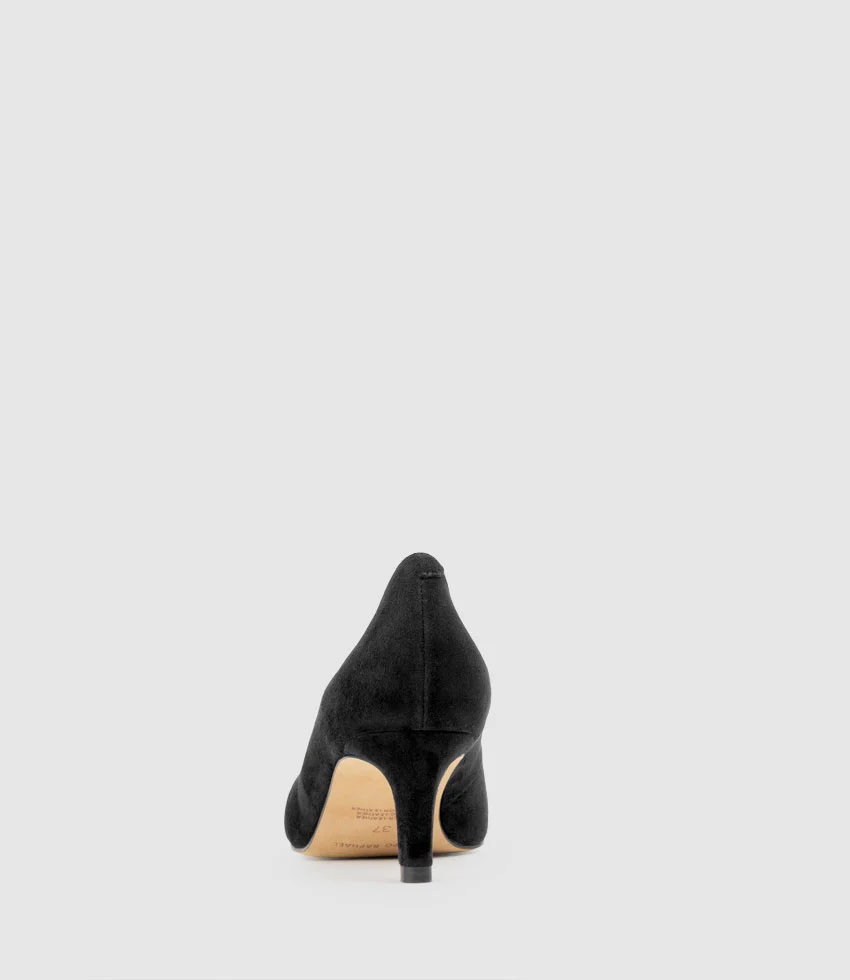 COSETTE55 Choked Up Pump in Black Suede - Image 3