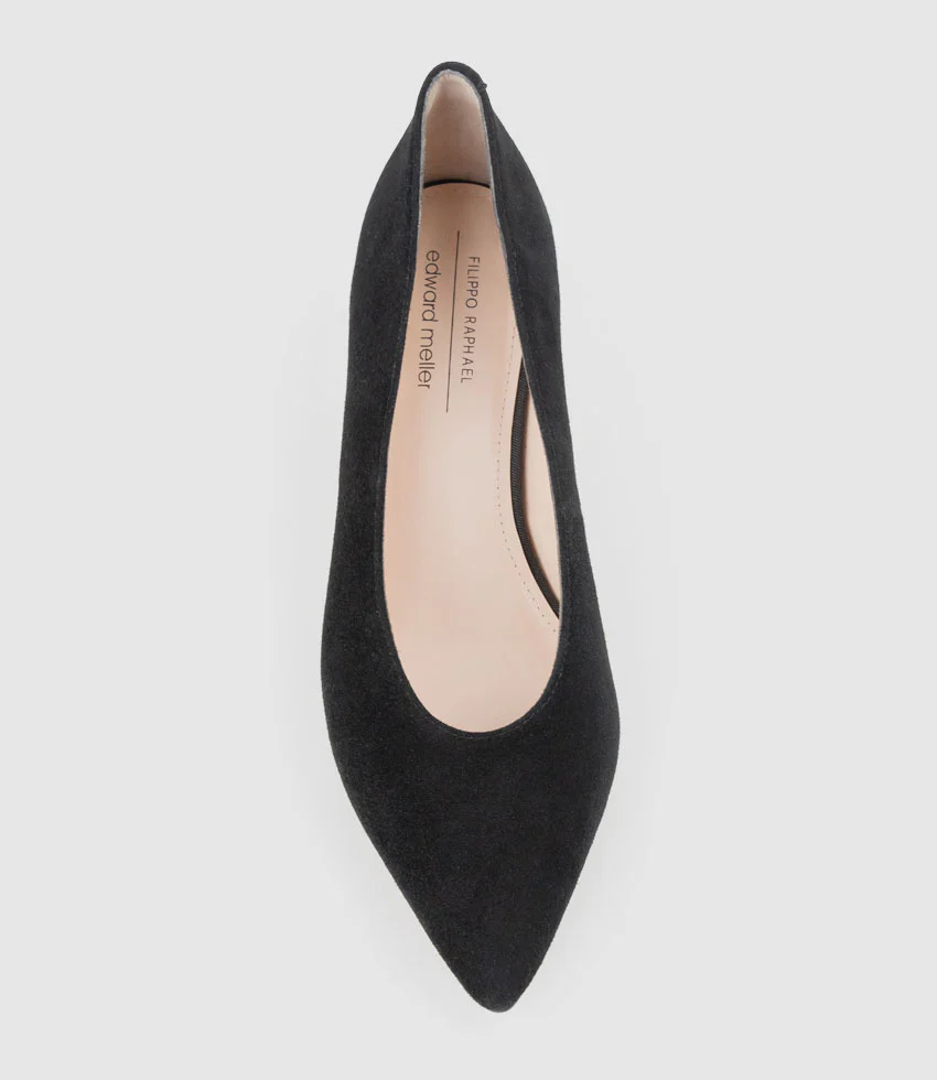COSETTE55 Choked Up Pump in Black Suede - Image 4