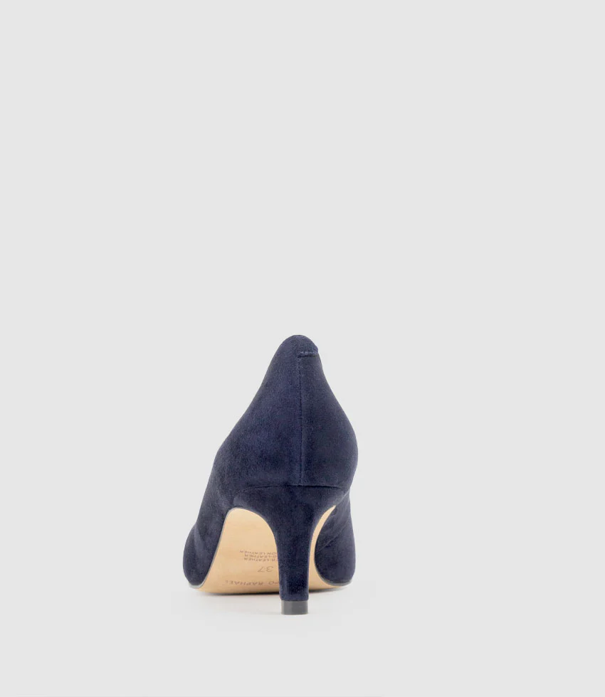 COSETTE55 Choked Up Pump in Navy Suede - Image 4
