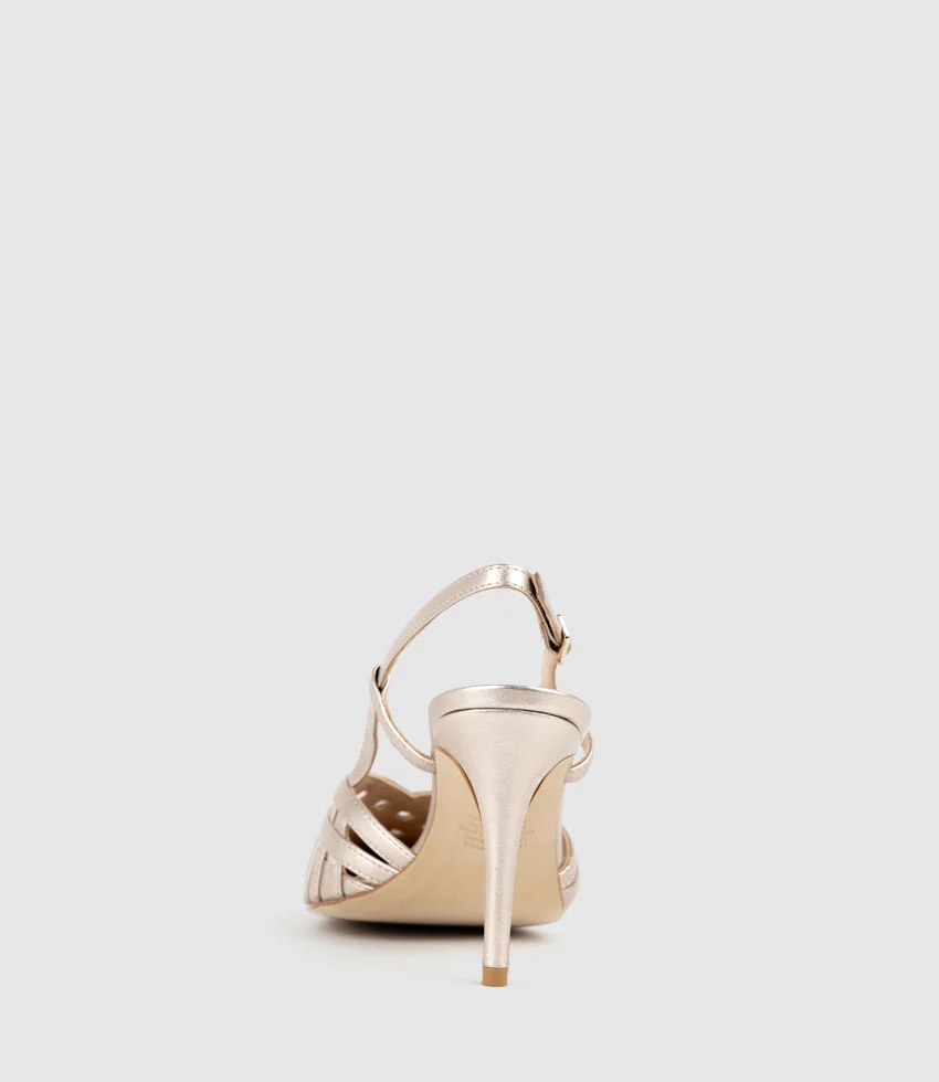 DAHLIA100 Posted Slingback Pump in Rosegold - Image 5