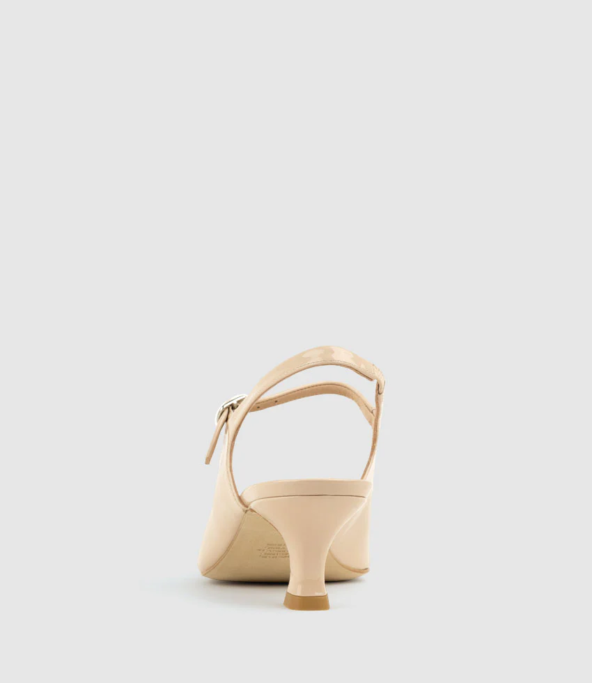 DEVINA60 Mary Jane Slingback Pump in Nude Patent - Image 3