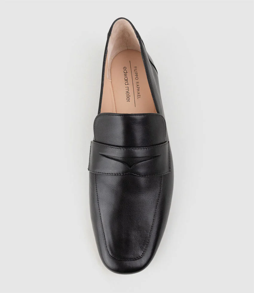FAXON Loafer in Black Calf - Image 4