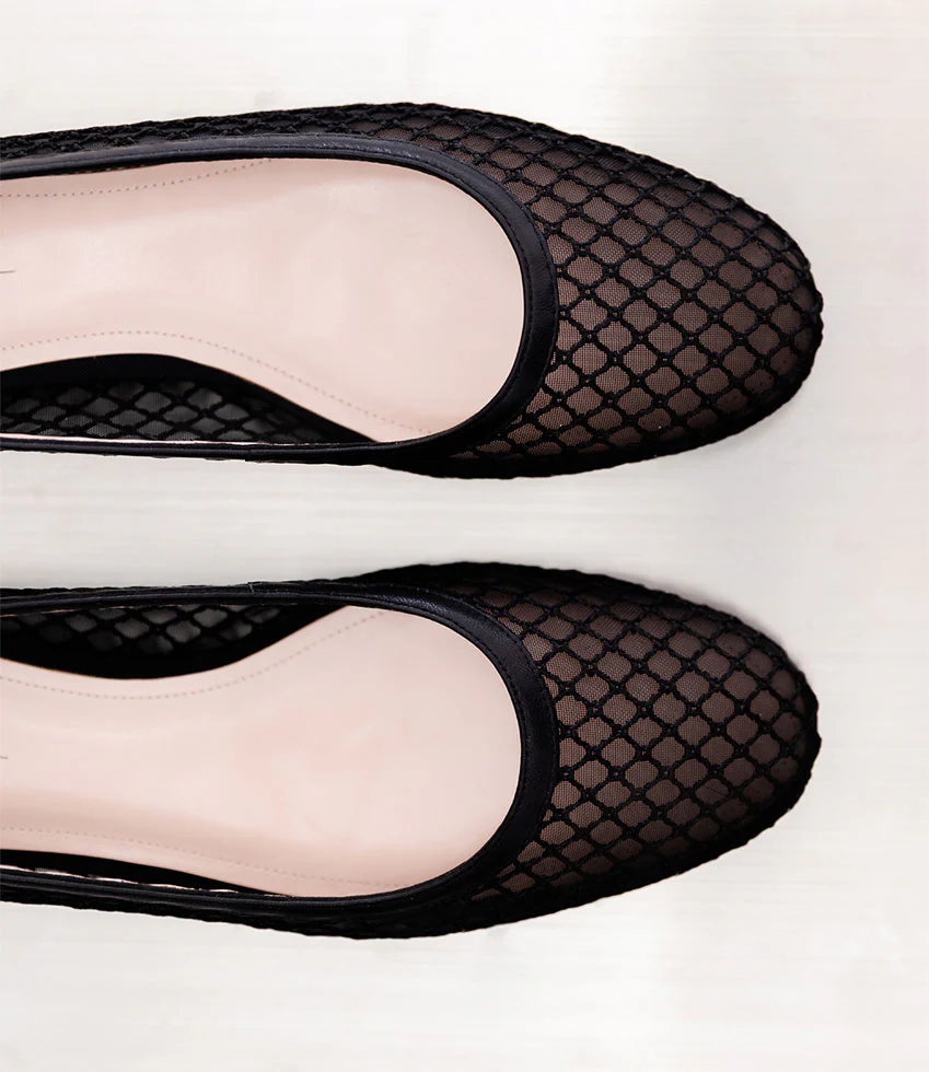FIORA Bold Mesh Ballet in Black - Image 4
