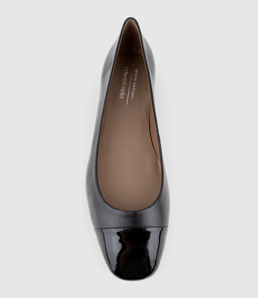 FYNN Cap Toe Ballet in Black - Image 4