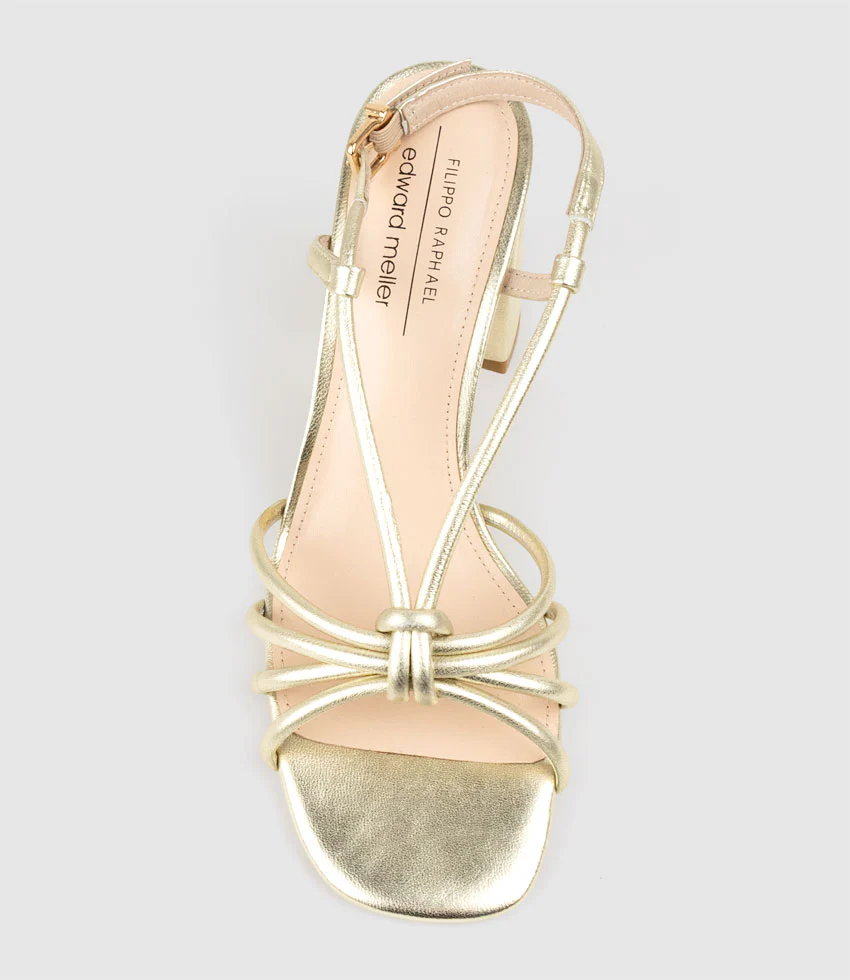 KYA85 Tubed Knot Sandal in Pale Gold - Image 6