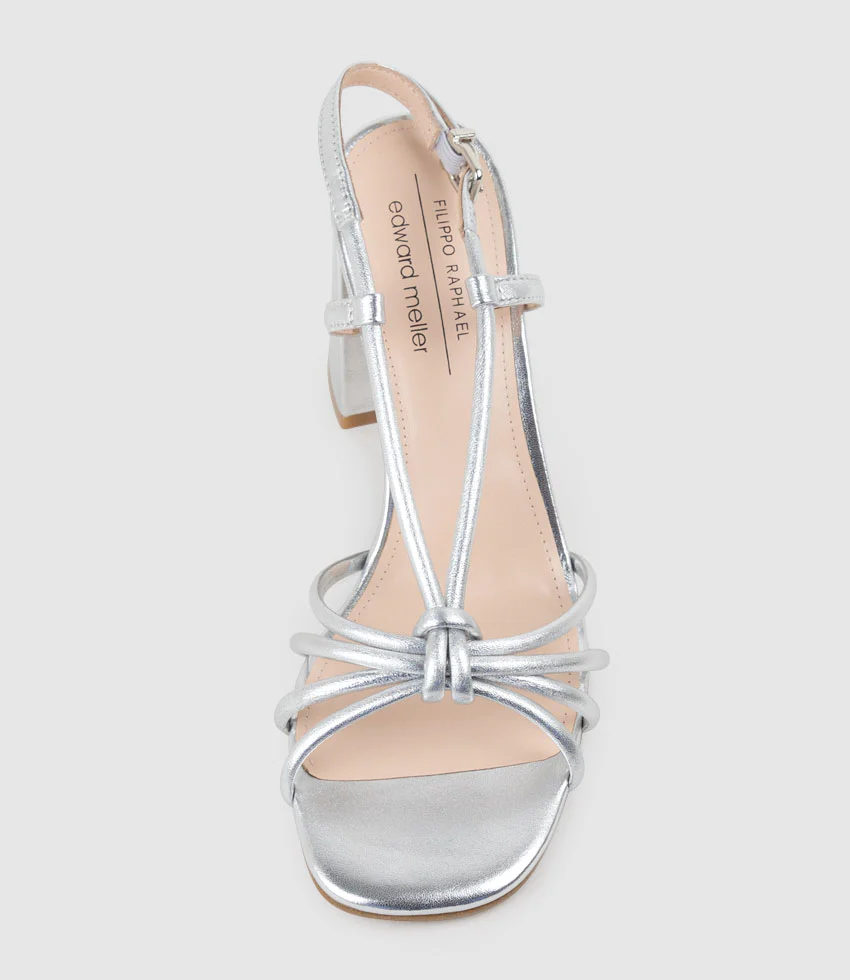 KYA85 Tubed Knot Sandal in Silver - Image 5