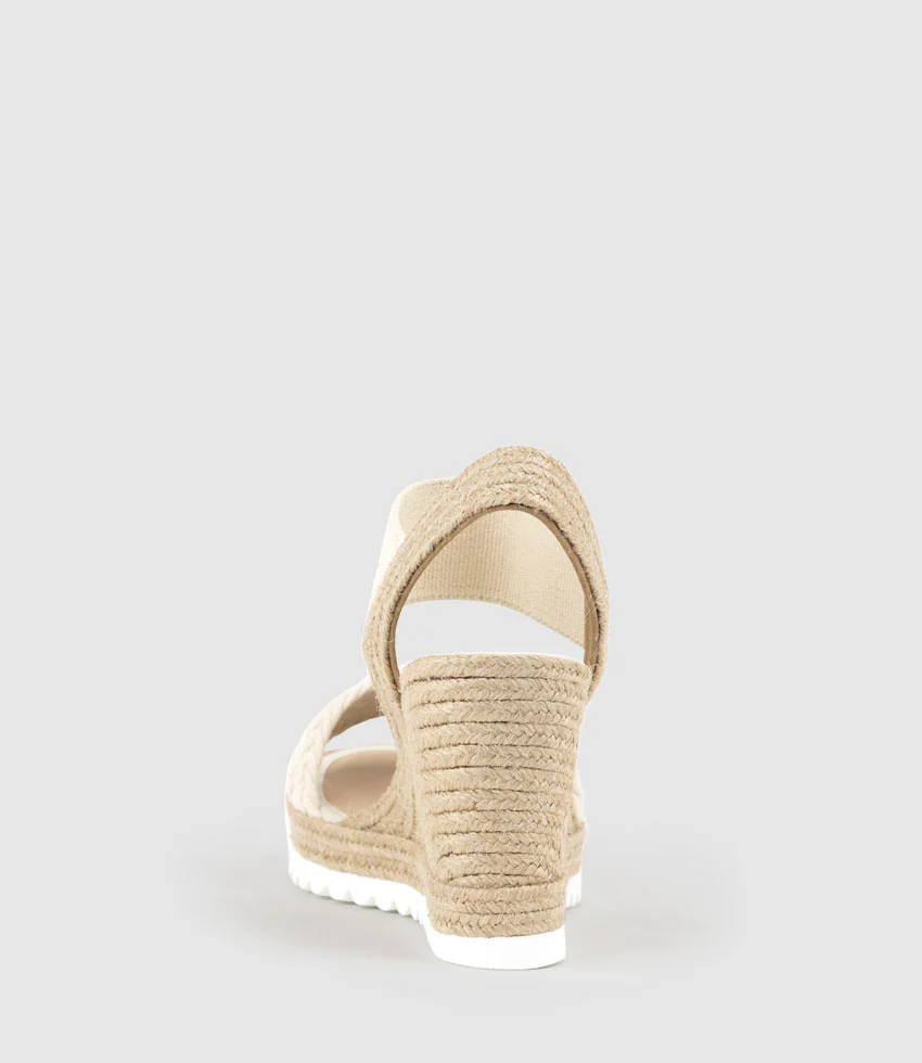 MERCEDES Elastic Crochet Espadrille in Natural - Image 4