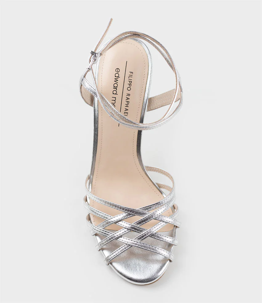 WILDER100 Strappy Sandal in Silver - Image 4
