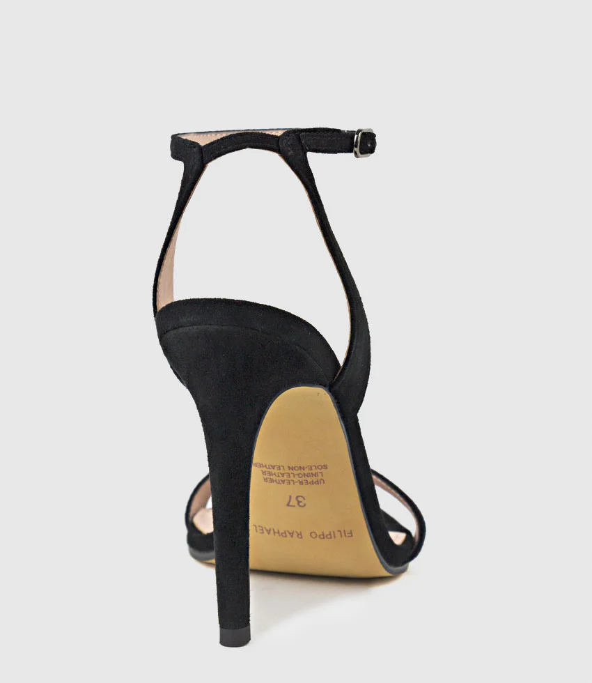 WISP100 Single Strap Sandal in Black Suede - Image 3